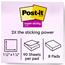 Post-it® Super Sticky Notes, 1-7/8 in x 1-7/8 in, Playful Primaries Collection, 90 Sheets/Pad, 8 Pads/Pack Thumbnail 2