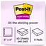 Post-it® Super Sticky Notes, 6 in x 4 in, Energy Boost Collection, 45 Sheets/Pad, 8 Pads/Pack Thumbnail 2