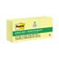 Post-it® Greener Notes, 1-3/8 in x 1-7/8 in, Canary Yellow, 12 Pads/Pack Thumbnail 1