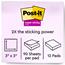 Post-it® Super Sticky Notes, 3 in x 3 in, Supernova Neons Collection, 90 Sheets/Pad, 12 Pads/Pack Thumbnail 6
