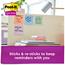 Post-it® Recycled Super Sticky Notes, 3 in x 3 in, Wanderlust Pastels Collection, 12/Pack Thumbnail 3