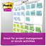 Post-it Recycled Super Sticky Notes, 3 in x 3 in, Oasis Collection, 12 Pads/Pack Thumbnail 8
