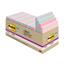 Post-it Recycled Super Sticky Notes, 3 in x 3 in, Wanderlust Pastels Collection, 24 Pads/Pack Thumbnail 2