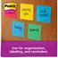 Post-it® Super Sticky Notes, Cabinet Pack, 3 in x 3 in, Playful Primaries Collection, 70 Sheets/Pad, 24/Pack Thumbnail 5