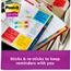 Post-it® Super Sticky Notes, 3 in x 3 in, Playful Primaries Collection, 5/Pack Thumbnail 4