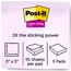 Post-it® Recycled Super Sticky Notes, 3 in x 3 in, Oasis Collection, 90 Sheets/Pad, 5/Pack Thumbnail 2