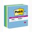 Post-it® Recycled Super Sticky Notes, 3 in x 3 in, Oasis Collection, 90 Sheets/Pad, 5/Pack Thumbnail 1
