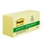 Post-it® Greener Notes, 3 in x 3 in, Canary Yellow, 12 Pads/Pack Thumbnail 2