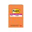 Post-it® Super Sticky Notes, 4 in x 6 in, Energy Boost Collection, Lined, 90 Sheets/Pad, 3/Pack Thumbnail 6