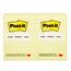 Post-it® Notes, 4 in. x 6 in., Canary Yellow, Lined, 12/Pack Thumbnail 2