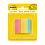 Post-it Page Markers, Assorted Colors, .5 in x 1.875 in, 100 Sheets/Pad, 5 Pads/Pack Thumbnail 1