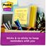 Post-it® Super Sticky Notes, Cabinet Pack, 4 in x 4 in Canary, Lined, 12/Pack Thumbnail 2