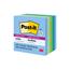 Post-it® Recycled Super Sticky Notes, 4 in x 4 in, Oasis Collection, Lined, 90 Sheets/Pad, 6 Pads/Pack Thumbnail 3