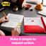 Post-it Flags in High Volume Desk Grip Dispenser, "Sign Here", 1 in Wide, Yellow, 200/Pack Thumbnail 3