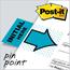 Post-it Message Flags, "Initial Here," Blue, 1 in Wide, 50/Dispenser, 2 Dispensers/Pack Thumbnail 6