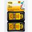 Post-it® Message Flags, "Sign Here," Yellow, 1 in Wide, 50/Dispenser, 2 Dispensers/Pack Thumbnail 1