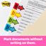 Post-it Message Flags Value Pack, "Sign Here", 1 in Wide, Assorted Colors, 50 Flags/Dispenser, 200 Flags/Pack Thumbnail 4