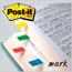 Post-it Flags, Assorted Primary Colors, .47 in Wide, 35/Dispenser, 4 Dispensers/Pack Thumbnail 2
