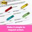 Post-it Message Flags, "Sign Here," Assorted Colors, .47 in Wide, 30/Dispenser, 4 Dispensers/Pack Thumbnail 3
