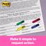 Post-it® Arrow Flags Value Pack, Includes 60 "Sign Here Flags", .47 in wide, Assorted Colors, 24 Flags/Dispenser, 8 Dispensers/Pack Thumbnail 6
