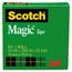 Scotch™ Magic Tape Refill, 3/4" x 2592", 3" Core, Clear Thumbnail 1