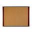 3M Cork Board, 36 in x 24 in, Widescreen Mahogany-Finish Frame Thumbnail 1