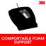3M Antimicrobial Foam Mouse Pad Wrist Rest, Nonskid Base, Black Thumbnail 2