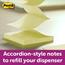 Post-it Dispenser Pop-up Notes, 3 in x 3 in, Canary Yellow, 12 Pads/Pack Thumbnail 4