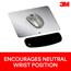 3M Gel Wrist Rest for Mouse, 6.9 in x 2.3 in, Black Thumbnail 2