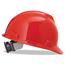 MSA V-Gard Hard Hats, Fas-Trac Ratchet Suspension, Size 6 1/2 - 8, Red Thumbnail 1