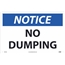 NMC™ Sign, Notice, No Dumping, 12"X18", .040" Thick, Aluminum Thumbnail 1
