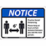 NMC™ Plastic Sign, "Notice - Practice Social Distancing", 14" x 10" Thumbnail 1