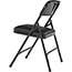 National Public Seating 1200 Series Premium Vinyl Upholstered Double Hinge Folding Chair, Caviar Black, 4/PK Thumbnail 5