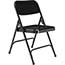 National Public Seating 200 Series Premium All-Steel Double Hinge Folding Chair, Black, 4/PK Thumbnail 1
