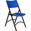 National Public Seating 600 Series Heavy Duty Plastic Folding Chair, Blue, 4/PK Thumbnail 1