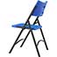 National Public Seating 600 Series Heavy Duty Plastic Folding Chair, Blue, 4/PK Thumbnail 5