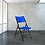 National Public Seating 600 Series Heavy Duty Plastic Folding Chair, Blue, 4/PK Thumbnail 2