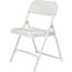 National Public Seating 800 Series Premium Lightweight Plastic Folding Chair, Bright White, 4/PK Thumbnail 7