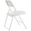 National Public Seating 800 Series Premium Lightweight Plastic Folding Chair, Bright White, 4/PK Thumbnail 6