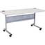 National Public Seating Flip-N-Store Training Table, 24" x 60", Speckled Grey Thumbnail 1