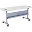 National Public Seating Flip-N-Store Training Table, 24" x 60", Speckled Grey Thumbnail 7