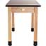 National Public Seating Science Lab Table, 24" X 54" X 30", High Pressure Laminate Top, Solid Wood Legs Thumbnail 3