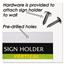 NuDell™ Clear Plastic Sign Holder, Wall Mount, 11 x 17 Thumbnail 7