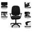 OFM Ergonomic Mid-Back Task Chair with Arms, Black Thumbnail 2
