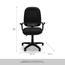 OFM Ergonomic Mid-Back Task Chair with Arms, Black Thumbnail 3