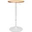 OFM 161 Collection Industrial Modern Pub Table, 33" to 42" Height Adjustable, White/Natural Thumbnail 2
