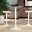OFM™ 161 Collection Industrial Modern Pub Table, 33" to 42" Height Adjustable, White/Natural Thumbnail 4