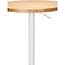 OFM 161 Collection Industrial Modern Pub Table, 33" to 42" Height Adjustable, White/Natural Thumbnail 3