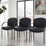 OFM Manor Series Guest and Reception Chair with Arms, Black Thumbnail 4