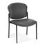 OFM Manor Series Armless Guest and Reception Chair, Charcoal Thumbnail 1
